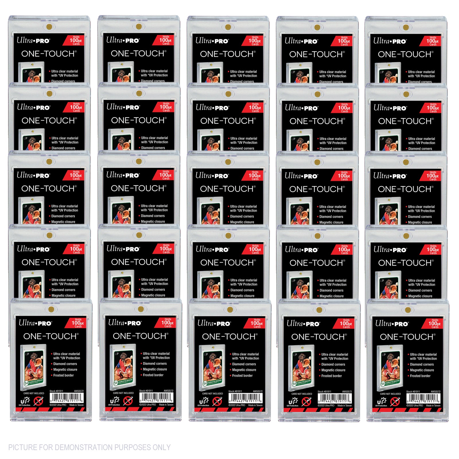 Ultra Pro One Touch Magnetic Trading Card Holder - 100pt - Shipper of 25
